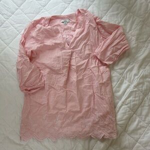 Croft & Barrow Pink Striped Blouse